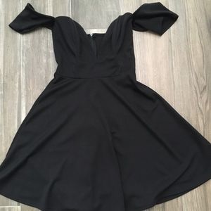 Heart Shaped neckline Black Used dress